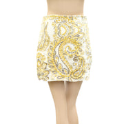 Berenice Jibia Yellow Cotton Mini Skirt