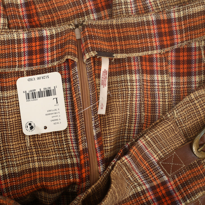 Free People Bali Tai Plaid Mini Skirt