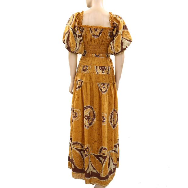 Anthropologie Love The Label Printed Maxi Long Dress