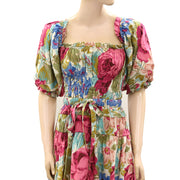 Anthropologie Love The Label Floral Printed Maxi Dress