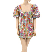 Anthropologie Love The Label Floral Printed Mini Dress