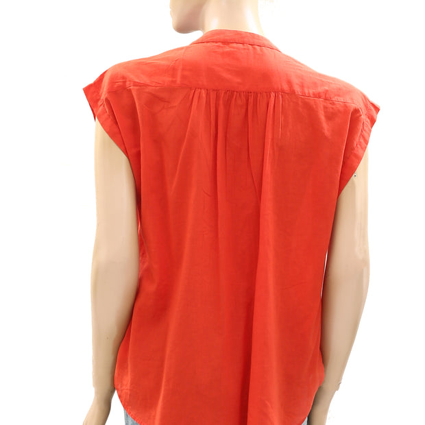 Hush Viola Sleeveless Cotton Shirt Top