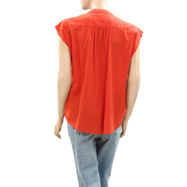 Hush Viola Sleeveless Cotton Shirt Top