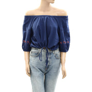 Kerri Rosenthal Lizzie Eyelet Blouse Top