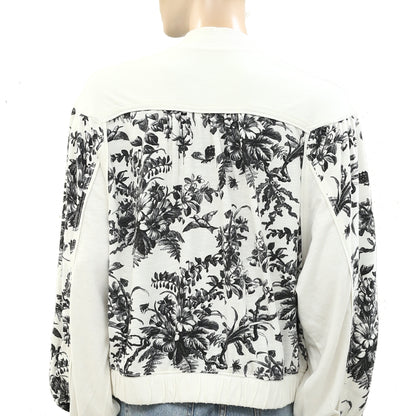 Daily Practice by Anthropologie Valencia Half-Sleeve Bomber Jacket Top