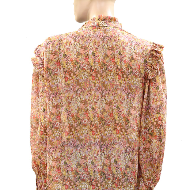 Berenice. CHISCA Floral Print Flowing Blouse Top