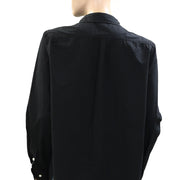 Kerri Rosenthal Heart Black Shirt Top