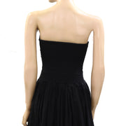 Love The Label Anthropologie Corseted Strapless Midi Dress