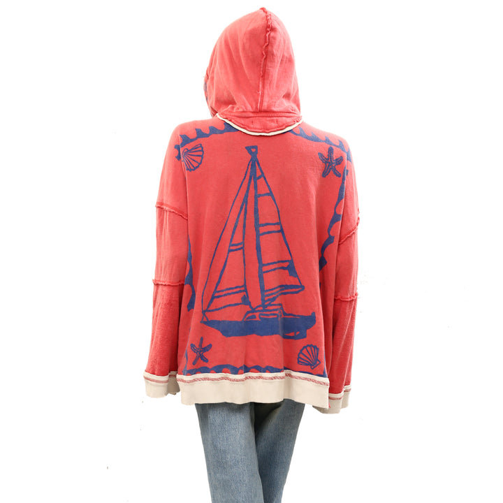 Free People We the Free Seashell Cardi Cropped Jacket Top