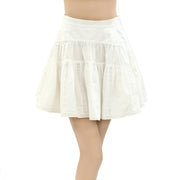 Ulla Johnson Crochet Lace White Short Mini Skirt