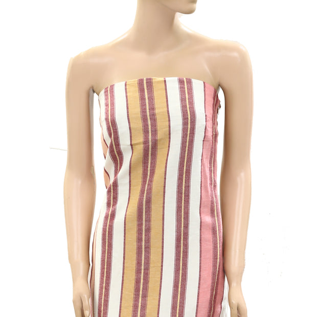 Ilio Nema Dione Naxos Stripe Strapless Maxi Long Dress