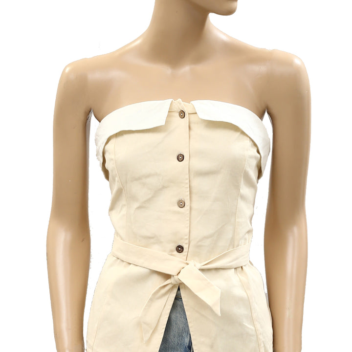 Free People Louise Vest Tunic Top
