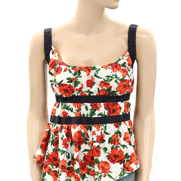 Maeve Anthropologie Ditali Open-Back Tank Top