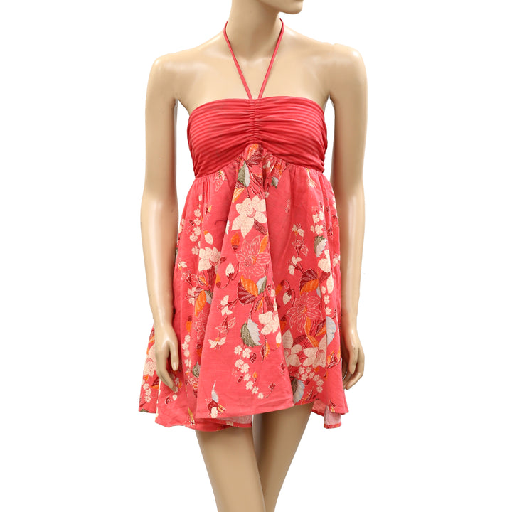 Urban Outfitters Pia Convertible Tie Bandeau Babydoll Mini Dress