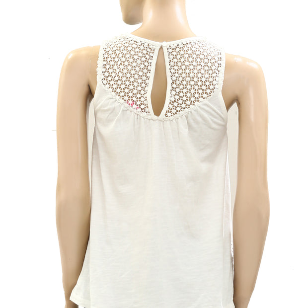 Lilly Pulitzer Eyelet Embroidered Blouse Tank Top