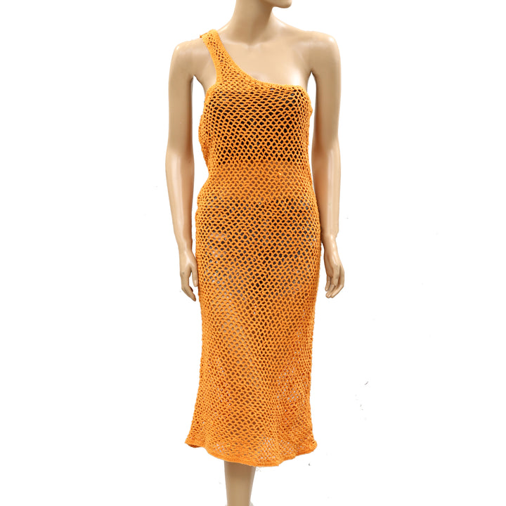 Free People FP Beach Catch Me Fauxchet Midi Dress