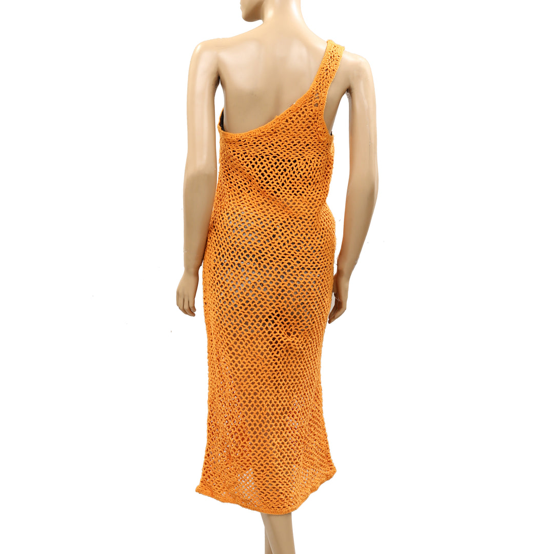 Free People FP Beach Catch Me Fauxchet Midi Dress
