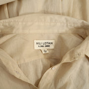 Nili Lotan Cotton Voile NL Buttondown Shirt Tunic Top