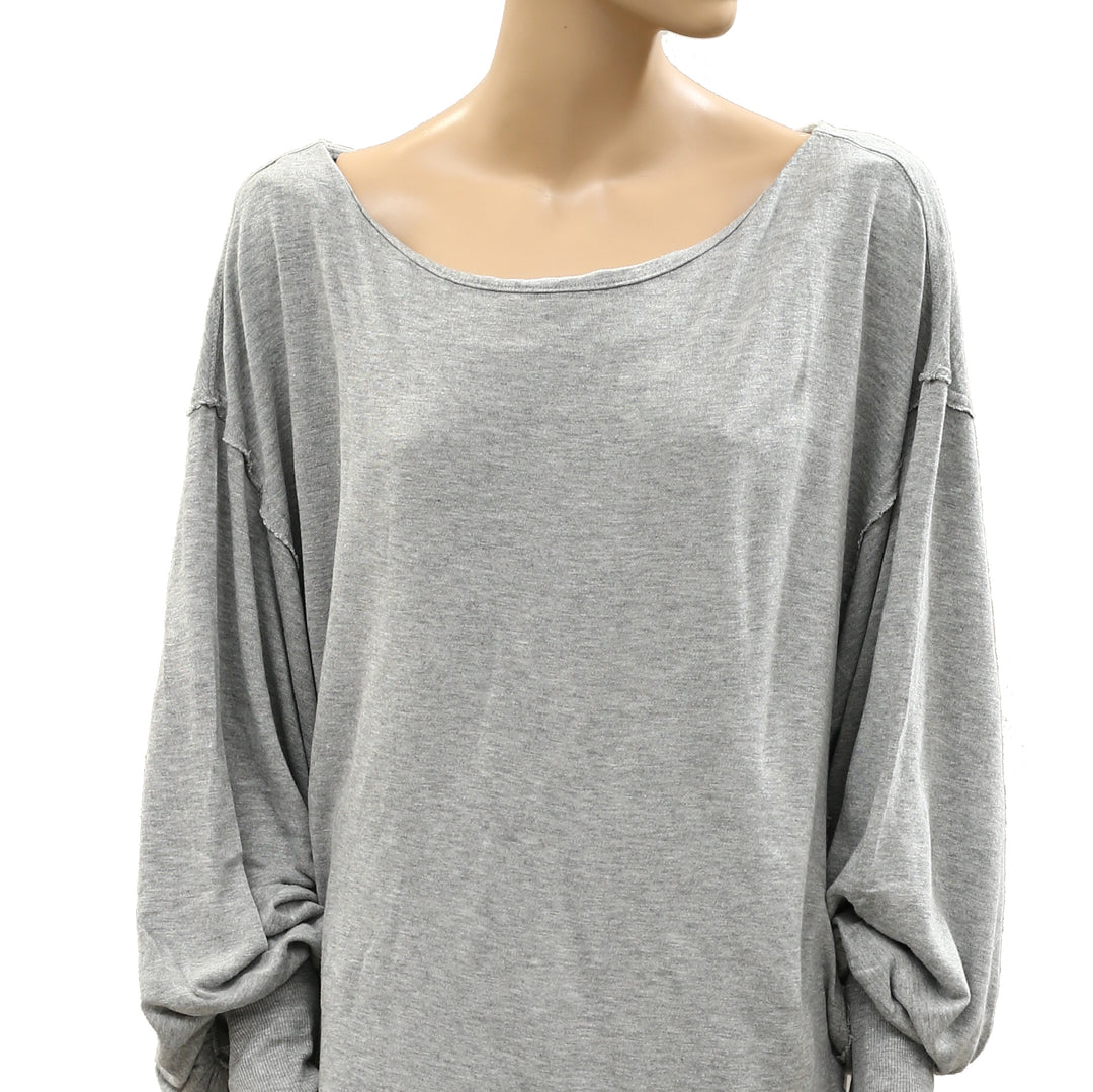 Free People Swept Up Sweatshirt Tunic Top