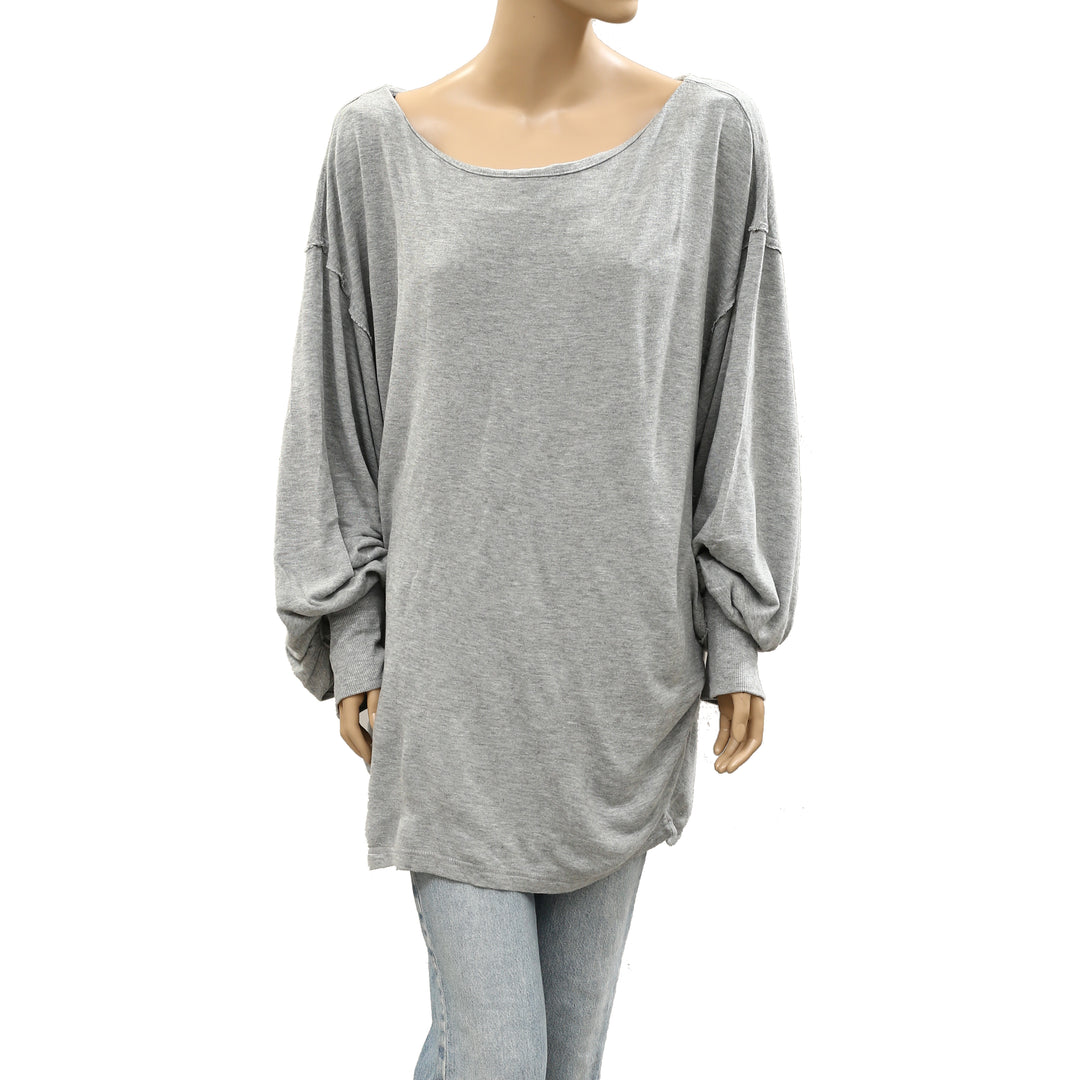 Free People Swept Up Sweatshirt Tunic Top