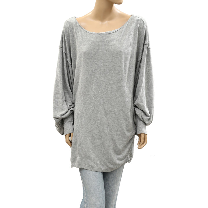 Free People Swept Up Sweatshirt Tunic Top