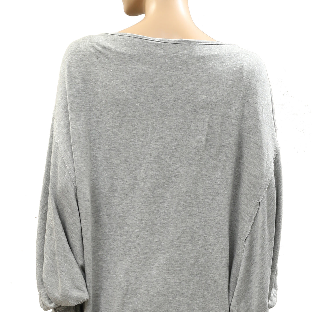 Free People Swept Up Sweatshirt Tunic Top