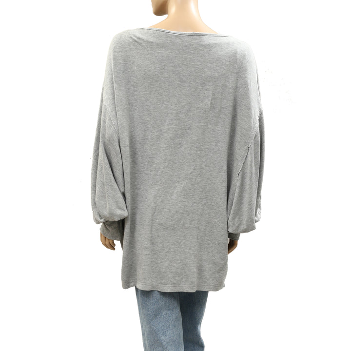Free People Swept Up Sweatshirt Tunic Top