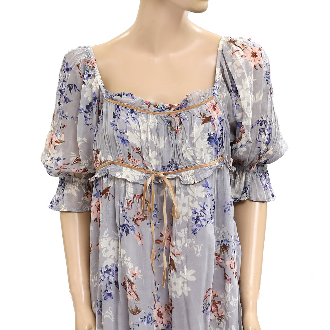 free people moni mini dress Free People Moni Mini Dress Endless Summer Textured Tie Yellow NWT Size M
