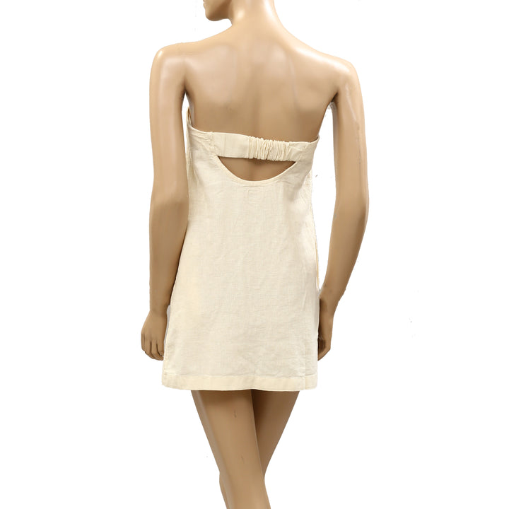 Free People Free-Est Essentially The Best Cotton-Linen Mini Dress