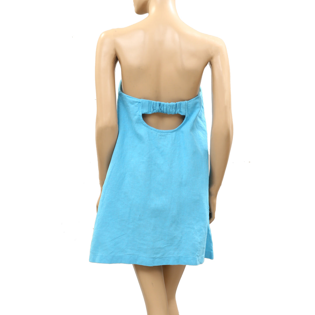 Free People Free-Est Essentially The Best Cotton-Linen Mini Dress