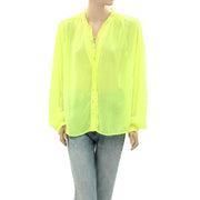 Sea New York Buttondown Long Sleeve Shirt Blouse Top