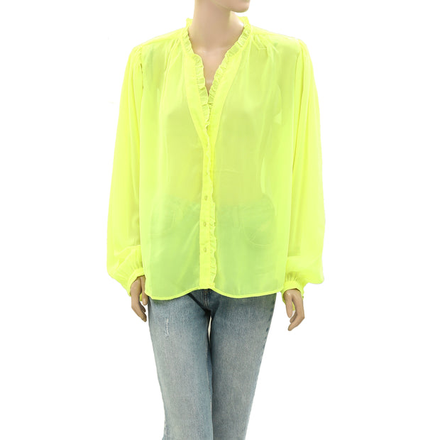 Sea New York Buttondown Long Sleeve Shirt Blouse Top