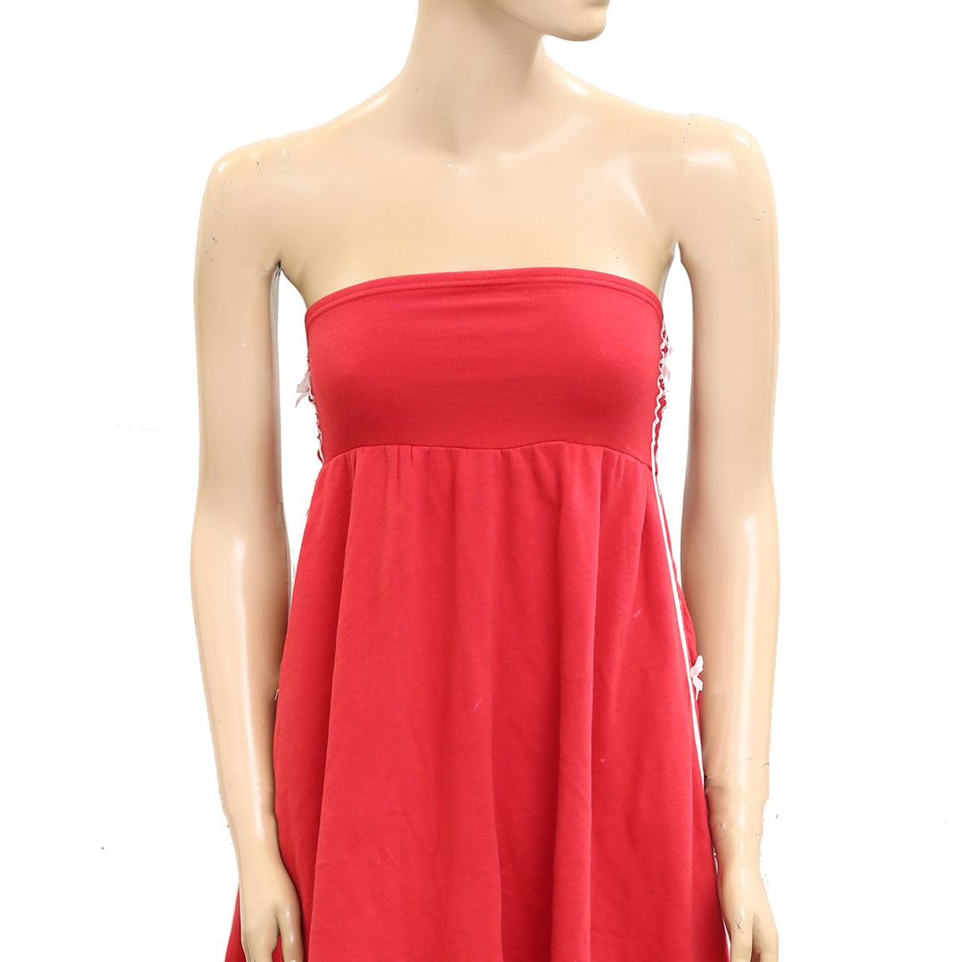 Daily Practice by Anthropologie Strapless Side Bow Tube Midi Dress