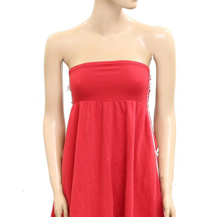 Daily Practice by Anthropologie Strapless Side Bow Tube Midi Dress