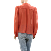 Sea New York Buttondown Long Sleeve Shirt Blouse Top