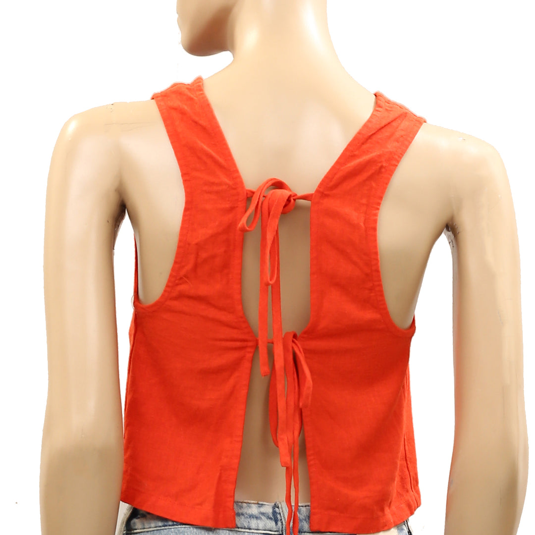 Free People Free-Est Mon Cheri Linen Top