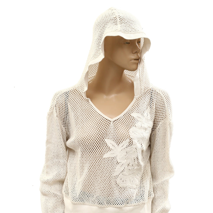 Daily Practice by Anthropologie Embroidered Mesh Hoodie