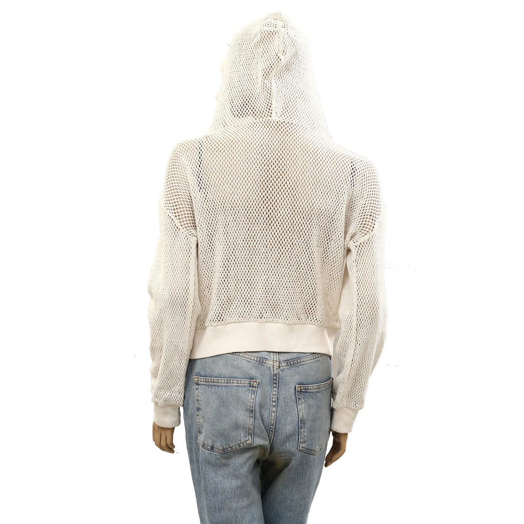 Daily Practice by Anthropologie Embroidered Mesh Hoodie