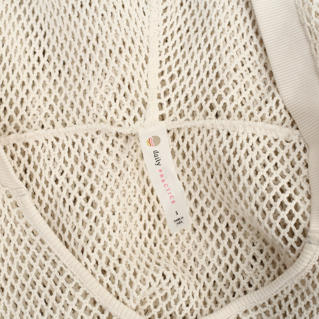 Daily Practice by Anthropologie Embroidered Mesh Hoodie