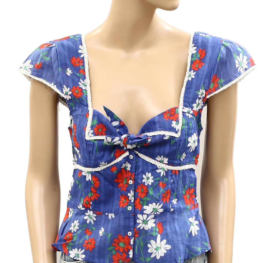 Free People Call Me Baby Blouse Top
