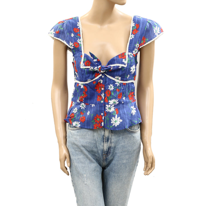 Free People Call Me Baby Blouse Top