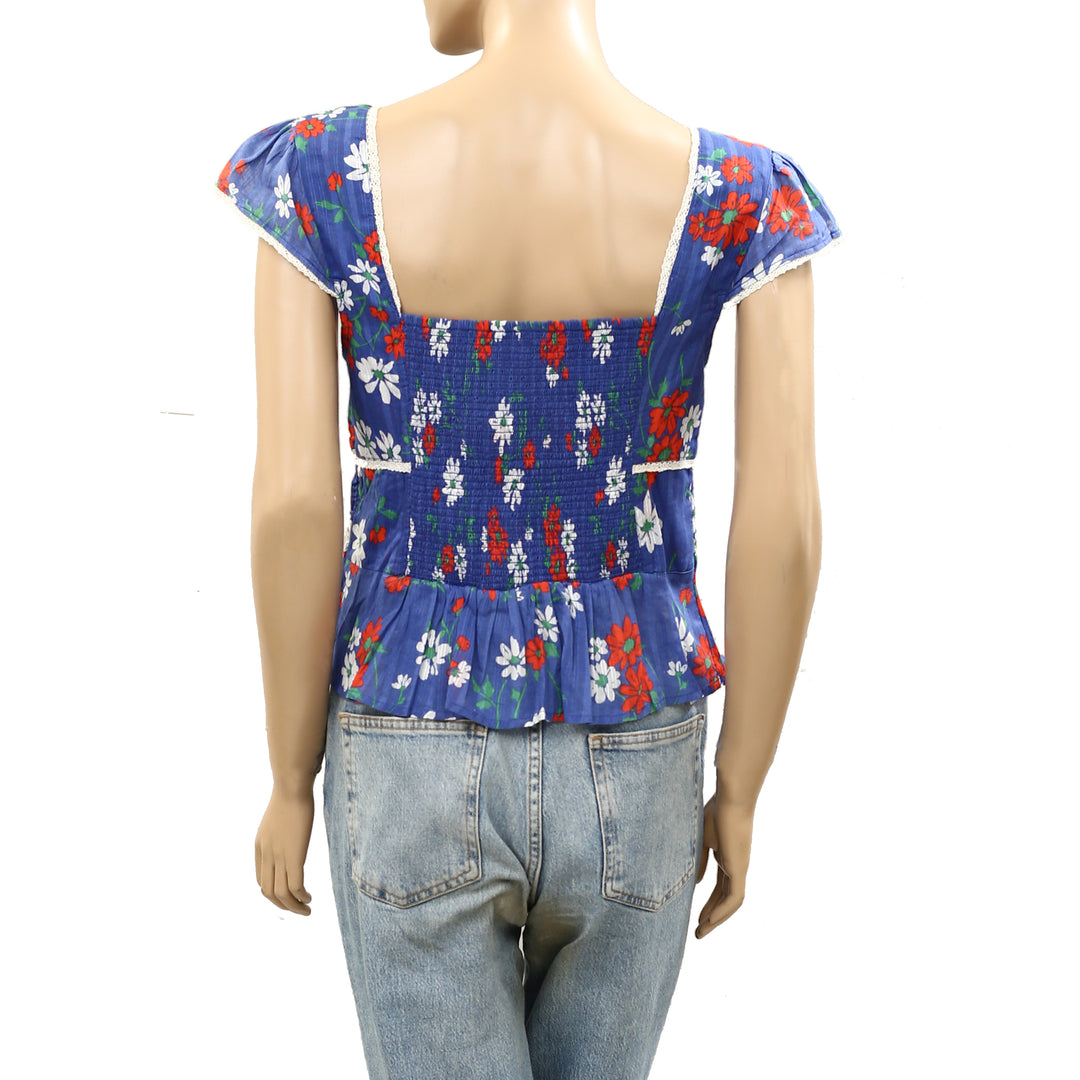 Free People Call Me Baby Blouse Top
