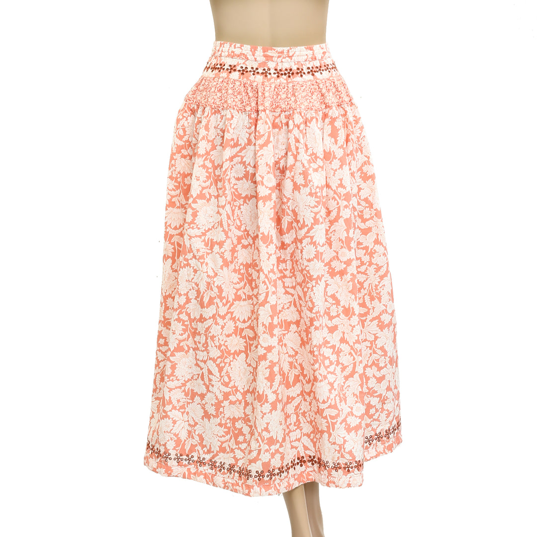 Free People Gesibelle Printed Maxi Skirt