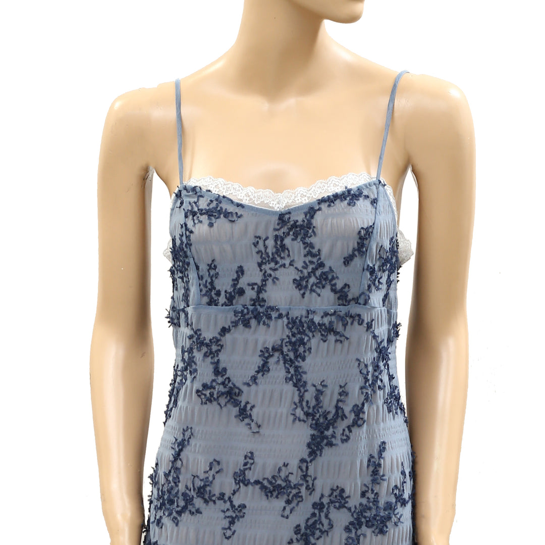 Free People Intimately Night We Met Embroidered Slip Dress