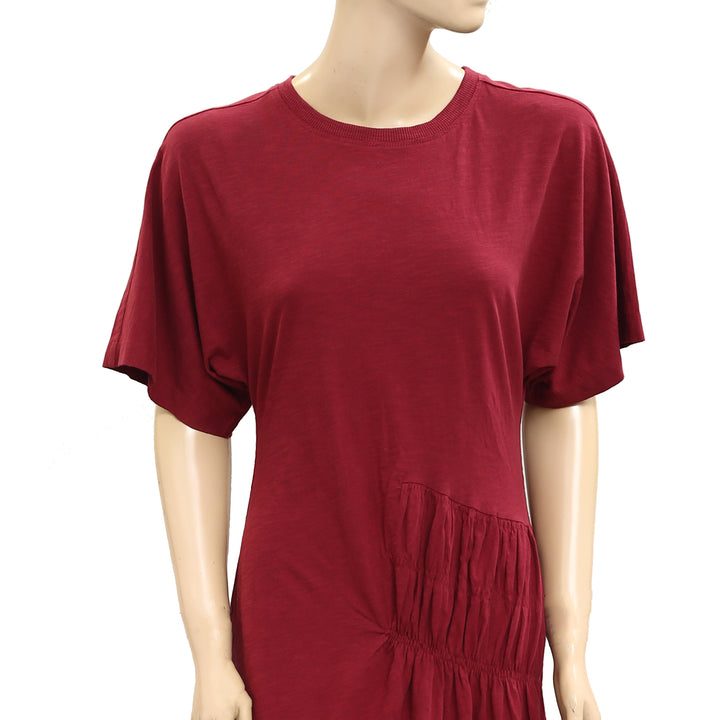 Anthropologie Celandine Cotton Crew Neck T-Shirt Midi Dress