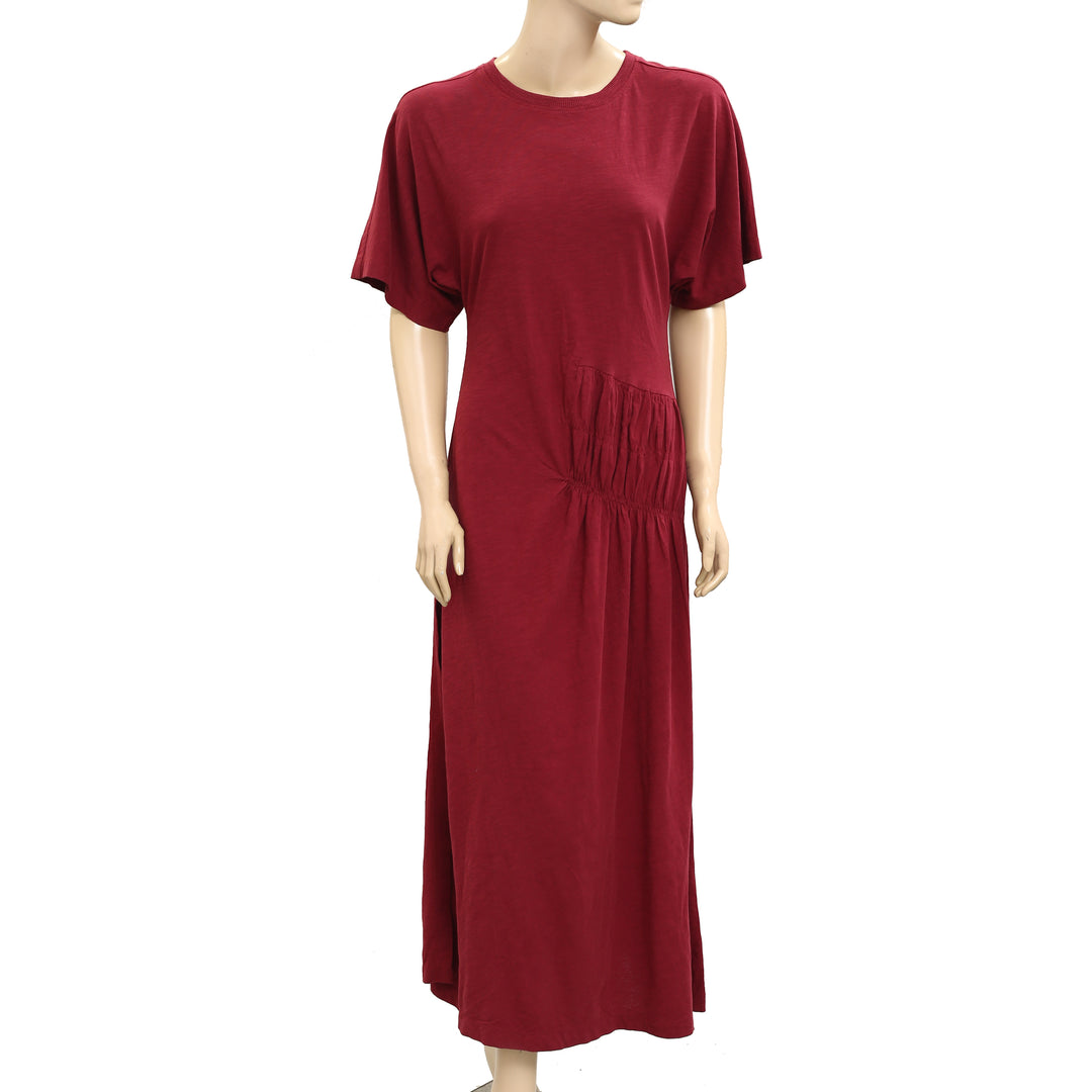 Anthropologie Celandine Cotton Crew Neck T-Shirt Midi Dress