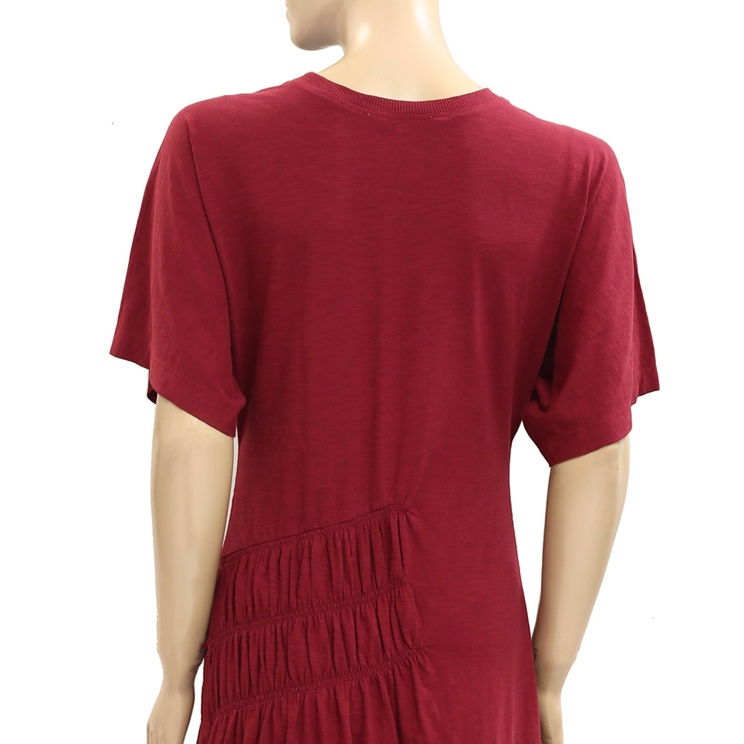 Anthropologie Celandine Cotton Crew Neck T-Shirt Midi Dress