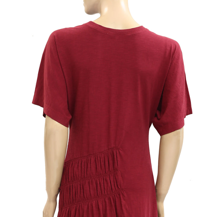 Anthropologie Celandine Cotton Crew Neck T-Shirt Midi Dress