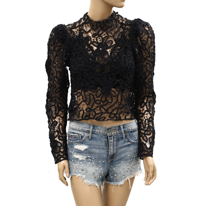 Isabel Marant Neline Lace Long-Sleeve Top