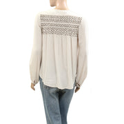 Odd Molly Anthropologie Sequin Embellished Tunic Top